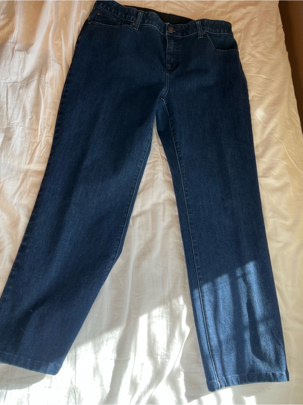 Chico's Straight Leg Dark Blue Denim Jeans